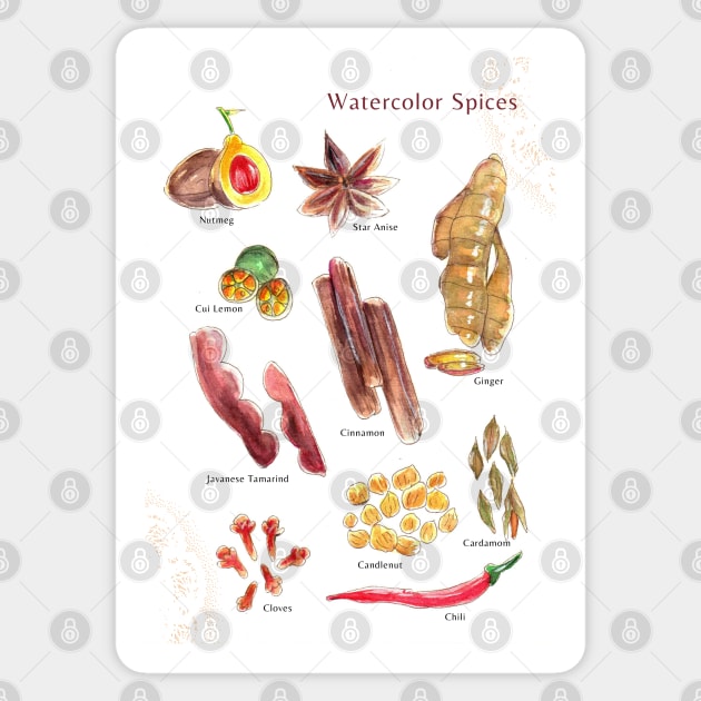 Watercolor Spices Sticker by Dearly Mu